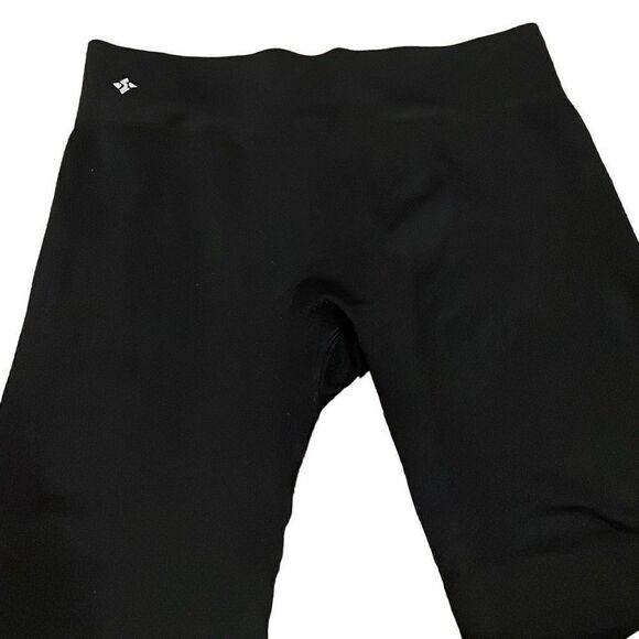 EUC Nux Seamless Black Mesh Textured Crop Legging Yoga Pants - Size Small - Picture 9 of 13